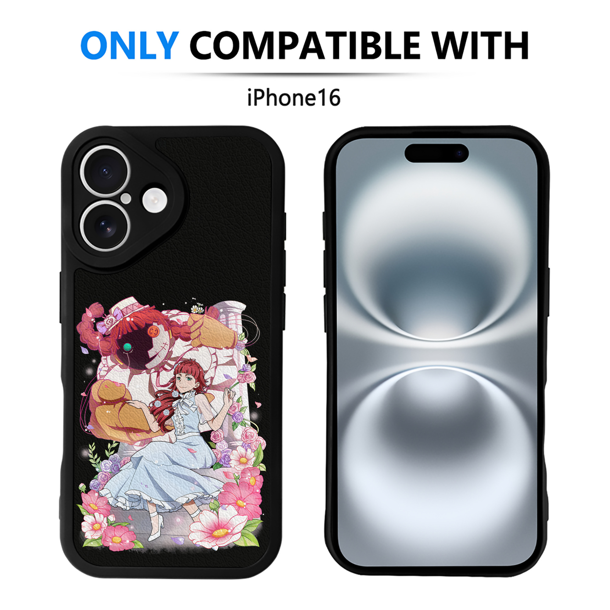 （画像用） 文豪ストレイドッグス Bungo Stray Dogs 【iPhone 16シリーズ対応】シリコンスマホケース（レザー調） 材質：シリコン